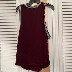 Maroon Sleeveless adidas top